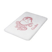 コケットピンクハートホースガールフェミニンエレガント バスマット (アングル)
