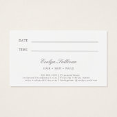 コケットピンクボウアポイントメントカード (裏面)