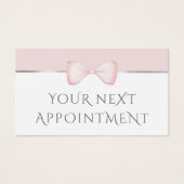 コケットピンクボウアポイントメントカード (正面)