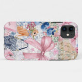 コケットピンクボウコラージケース Case-Mate iPhoneケース (裏面(横))
