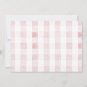 コケットピンクボウティアラガール1stバースデーフォト 招待状 (裏面)