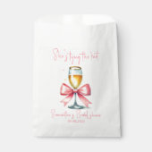 コケットピンクボウブライダルシャワー フェイバーバッグ (正面)