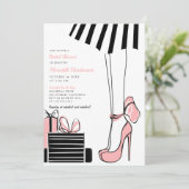 コケットピンクボウブライダルシャワー 招待状 (スタンド正面)