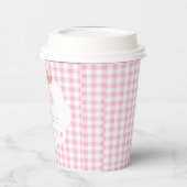 コケットピンクボウベイビーシャワーガール 紙コップ (左)