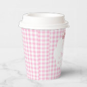 コケットピンクボウベイビーシャワーガール 紙コップ (右)