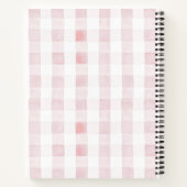 コケットピンクボウリボン赤ちゃんシャワーゲストブック ノートブック (裏面)