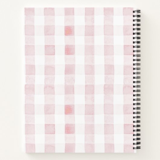 コケットピンクボウリボン赤ちゃんシャワーゲストブック ノートブック (裏面)