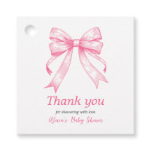 コケットピンクボウレトロガールベビーシャワー