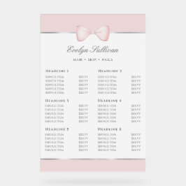 コケットピンクボウ価格表 アクリルサイン