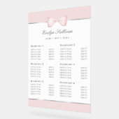 コケットピンクボウ価格表 アクリルサイン (傾斜)