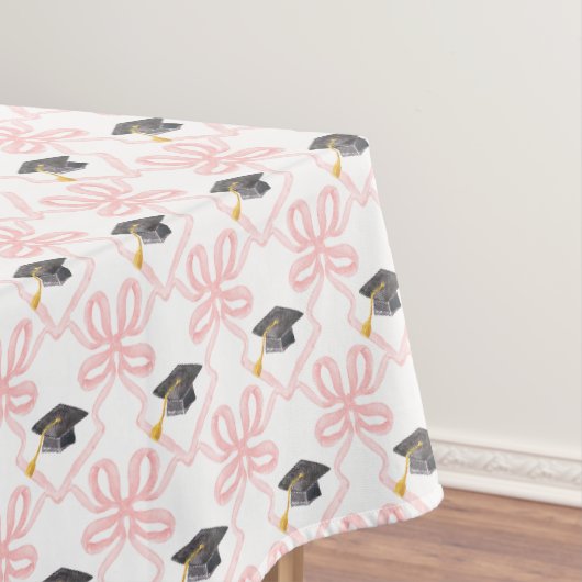 コケットピンクボウ卒業 テーブルクロス (インサイチュ)
