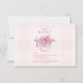 コケットピンクボウ卒業 出欠カード (正面)