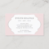 コケットピンクボウ名刺 名刺 (裏面)