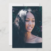 コケットピンクボウ応援21stバースデーフォト 招待状 (裏面)