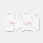 コケットピンクボウ赤ちゃんシャワー好意バッグ フェイバーボックス (折り畳みなし)