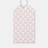 コケットピンクボウ赤ちゃん女の子ありがとう ギフトタグ (裏面)