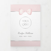 コケットピンクボウ3折パンフレット 三つ折りカード (カバー)