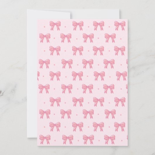 コケットピンクボーカボンプキンハロウィーンブライダルシャワー 招待状 (裏面)