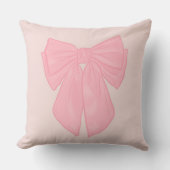 コケットピンクリボンボウ クッション (正面)