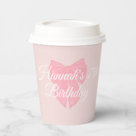 コケットピンクリボンボウ 紙コップ