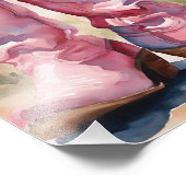 コケットピンク女性のカーボーイブーツ フォトプリント (角)