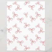 コケットピンク弓パターンスクラップブック作り (裏面)