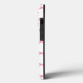 コケットピンク弓リボン継ぎ目のないパターン Case-Mate iPhoneケース (裏面 / 左)