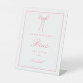 コケットピンク推測いくつの弓ゲームのサイン 台座サイン (正面)