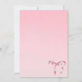 コケットブライダルシャワー招待 招待状 (裏面)