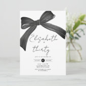 コケットブラックボウ30招待状 招待状 (スタンド正面)