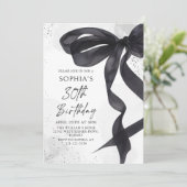 コケットブラックボウ30th誕生日パーティの招待状 招待状 (スタンド正面)