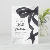 コケットブラックボウ30th誕生日パーティの招待状 招待状 (スタンド正面)