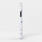 コケットブルーとホワイト弓 Case-Mate iPhoneケース (裏面/右)