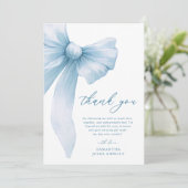 コケットブルーボウのブライダルシャワー サンキューカード (スタンド正面)