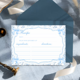 コケットブルーボウレシピの花嫁レシピカード