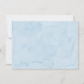 コケットブルーボーイバーブベイビーシャワー サンキューカード (裏面)