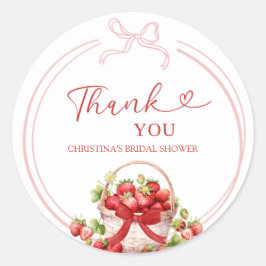 コケットベリーインラブサンキューステッカー ラウンドシール