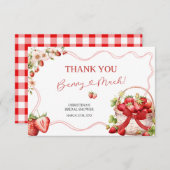 コケットベリーインラブシャワーサンキューカード サンキューカード (正面/裏面)