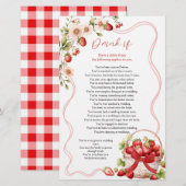 コケットベリーインラブドリンクもしブライダルシャワーゲーム (正面/裏面)