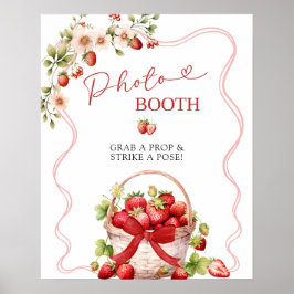 コケットベリーインラブフォトブースパーティーサイン ポスター