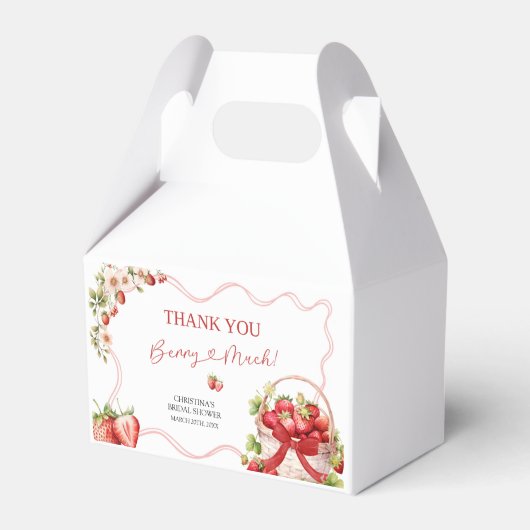 コケットベリーインラブブライダルシャワービーフボックス フェイバーボックス (正面サイド)