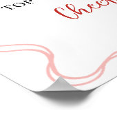 コケットベリーインラブブライダルシャワーミモサポスター ポスター (角)