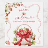 コケットベリーインラブワインボトルラベル ワインラベル (シングルラベル)