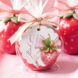 コケットベリースイートベビーシャワースカラップラベル フェイバータグ