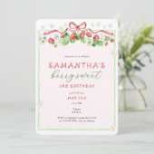 コケットベリースウィートエイジ誕生日 招待状 (スタンド正面)