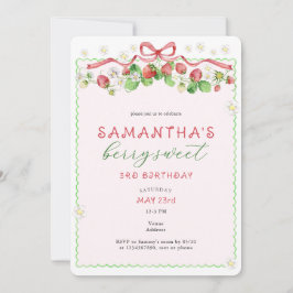 コケットベリースウィートエイジ誕生日 招待状