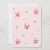 コケットベリースウィートフローラベビーシャワー招待状 招待状 (裏面)
