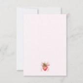 コケットベリーファースト誕生日 サンキューカード (裏面)