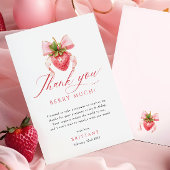 コケットベリーファースト誕生日 サンキューカード