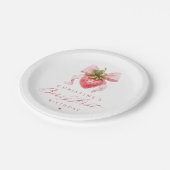 コケットベリーファースト誕生日 ペーパープレート (アングル)